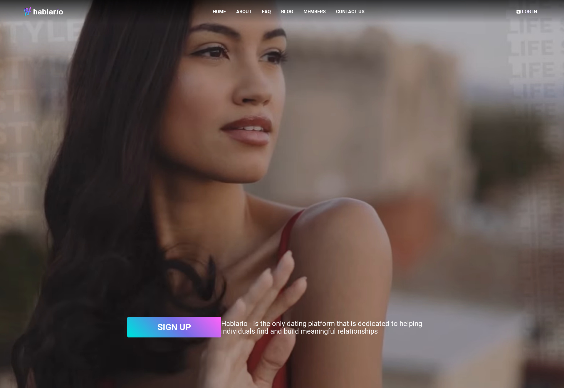 Screenshot of Hablario user interface - One of the best casual dating sites for meeting new people