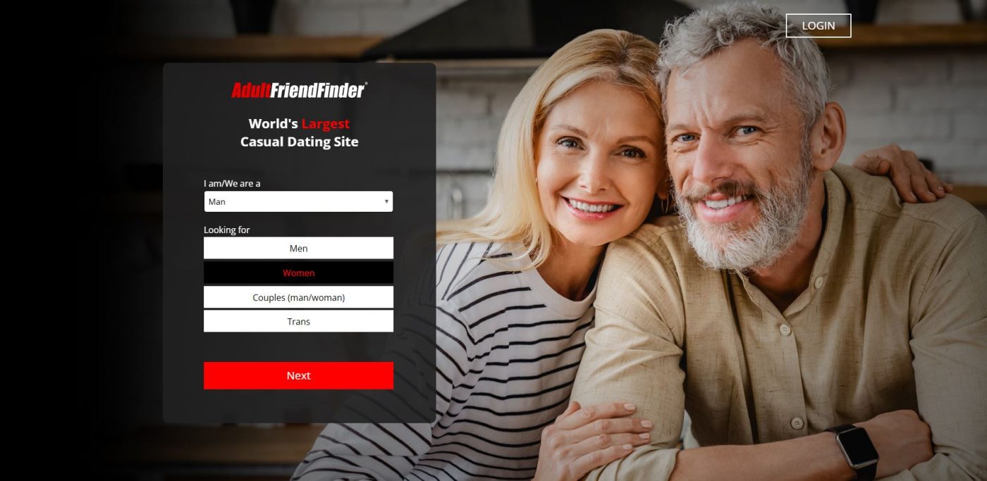 Adult Friend Finder Screenshot – User-friendly interface of the casual dating platform